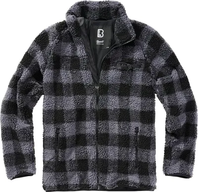 Obrázek produktu pro Pánská bunda Brandit Teddyfleece Jacket black/grey - S