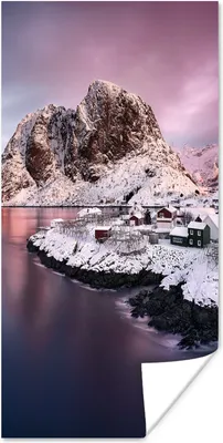 Produktbild von MuchoWow® Poster Lofoten Norwegen Fotodruck 20x40 cm - Plakat - Foto