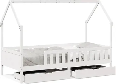 Immagine prodotto di vidaXL Letto per bambini con cassetti 90x200 cm in legno di pino massiccio