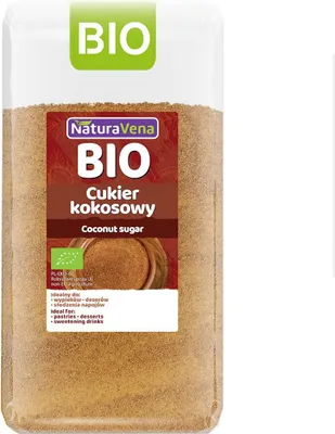 CUKIER KOKOSOWY BIO 200 g - NATURAVENA