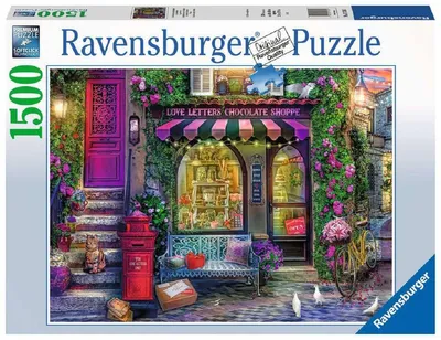 Image de Ravensburger Puzzle 1500 pièces Lettres d'amour et chocolat
