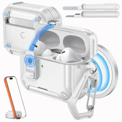Obrázek produktu pro Pouzdro Moko pro AirPods Pro 2, kompatibilní s MagSafe, bílé barvy