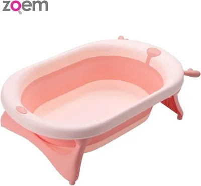 Produktbild von Babybadewanne - rosa - Babyparty Geschenk - Geschenk - Geburt - Pflege - faltbare Badewanne - faltbare Badewanne - Badeeimer - Babygeschenk - Babyartikel