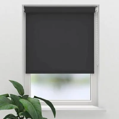 Produktbild von SOLUNA Tageslichtrollo T23 schwarz 110x190 cm inkl. Klemmträger