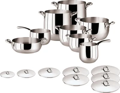 Produktbild von Sambonet S0247 Kikka Kochtopfset 16tlg., Edelstahl Rostfrei