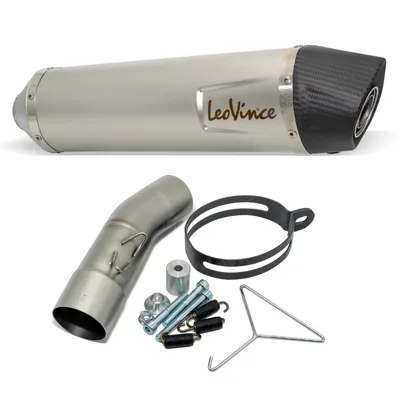 Produktbild von LeoVince Endschalldämpfer LV ONE EVO mit Zulassung, Edelstahl, Carbon Kappe kompatibel mit BMW F 650 GS 2008 - 2012 / F 700 GS 2013 - 2016 / F 800 GS / Adventure 2008 - 2016