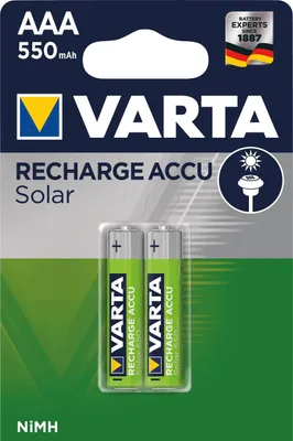 Produktbild von VARTA NiMH Akku "RECHARGE ACCU Solar" Micro (AAA/HR03)