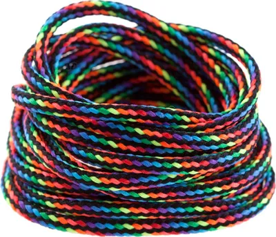 Produktbild von 3m Polyesterschnur 4mm mehrfarbig PES Kordel Polyesterkordel Flechtschnur , Farbe:dark rainbow