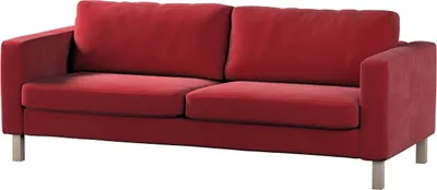 Produktbild von Dekoria Bezug für Karlstad 3-Sitzer Sofa nicht ausklappbar, kurz, rot, Bezug für Karlstad