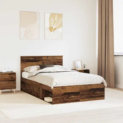 Produktbild von Möbel Bettrahmen Altholz 120 x 200 cm Massives Kiefernholz - Klassische Betten &29910