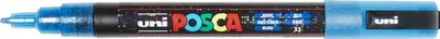 Image de POSCA Marker UNI PC-3M Glitter blau