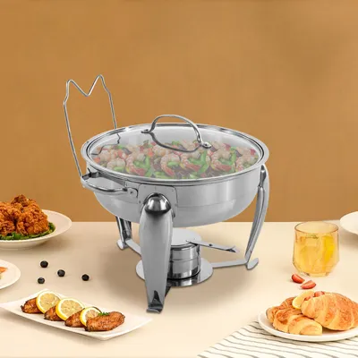 Produktbild von Edelstahl Chafing Dish, Chafing Dish Buffetwärmer, Buffet Server und Wärmer, Chafing Dish mit Löffel