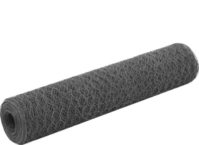 Obrázok produktu pre Drôtené pletivo, oceľ potiahnutá PVC 25x0,75 m, sivé