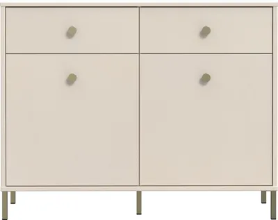 Image de Kommode >SALVATRICE< 2 Türen, 2 Schübe, in Sand - 113,7x89,6x41,5cm (BxHxT)