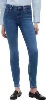 Immagine prodotto di Pantaloni jeans da donna Tommy Hilfiger, modello Como, vestibilità skinny, colore blu (tono medio), taglia 34W/30L