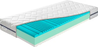 Produktbild von Visco-Matratze Benab King SeniorComfort 23 Visco Matratze 100 x 200 cm H3 / H4 hart 23 cm hohe Visco-Matratzen, Algua Spirulina, BIO Schaum, Visco, HR, 7 Zonen, Profilierung, Partnermatratze