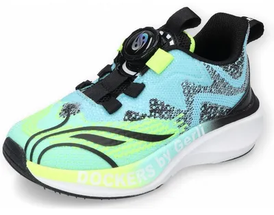 Produktbild von Dockers Kinder-Jungen-Sneaker Schwarz-Blau-Grün-Gelb-Mehrfarbig, Farbe:blau, EU Größe:33
