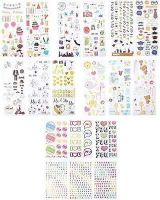 Zdjęcie produktu dla Naklejki dekoracyjne kolorowe do scrapbookingu pamiętników dla dzieci