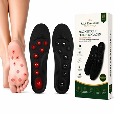 Productafbeelding van Magnetische Inlegzolen Maat 35–40 – Op Maat te Knippen & Ademend – Comfortabele Schoenzolen – S&A Essentials, AI-gegenereerde afbeelding