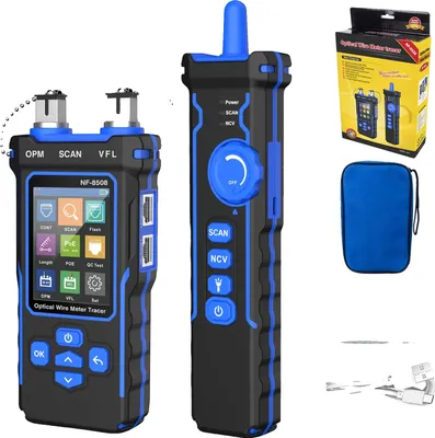 Immagine prodotto di Tester per cavi di rete, test PoE, misuratore di potenza ottica, NF-8508