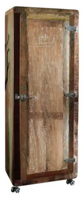 Immagine prodotto di MASSIVMOEBEL24 | FREEZY #06 Armadio in legno riciclato - laccato / multicolore 60x48x165