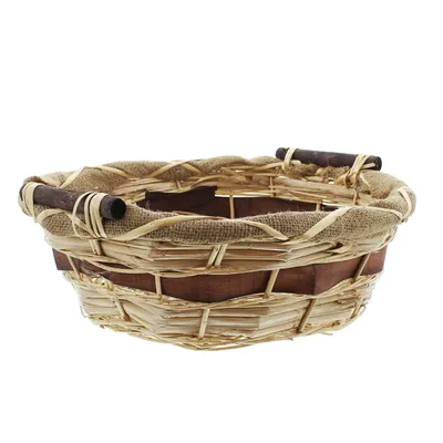 Produktbild von Schale Stroh Weide Holzspan Jute Ø 46x13cm