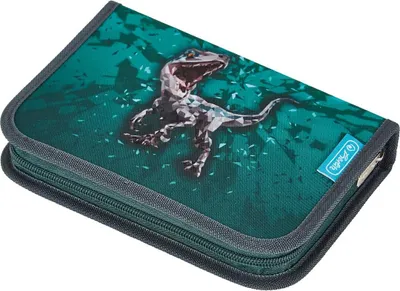 Produktbild von herlitz Schüleretui "Green Rex" 31-teilig