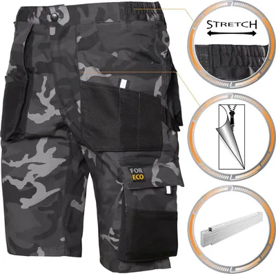 Produktbild von Arbeitsshorts FORECO-TS MOB SHORTS Camouflage XL