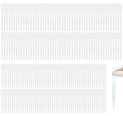 200 Messstrohhalme mit Skala, 15,5 cm & 15 cm, transparent