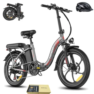 Produktbild von E-Bike Rostfreie Aluminiumlegierung 36 V 20 Ah 720 Wh City e bike 20 Zoll Wasserdicht IP54 bis zu 110 - 150 km mit 7 Gang, Grau
