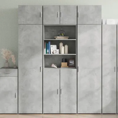 Produktbild von "2026 Promotion" Sideboard/Hochschrank - Betongrau 70x42,5x225 cm Holzwerkstoff - Kommoden CC13972