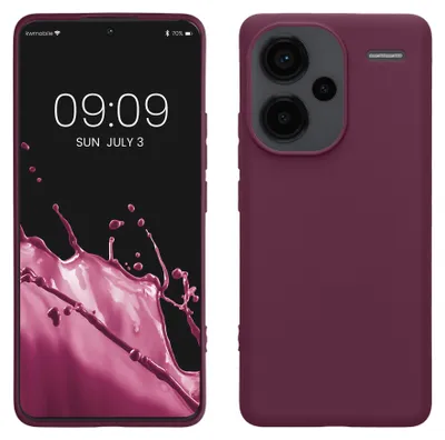 Produktbild von kwmobile Handyhülle für Xiaomi Redmi Note 13 Pro+ 5G / Redmi Note 13 Pro Plus 5G Hülle - TPU Case - Kabelloses Laden - Schutzhülle Cover in Bordeaux