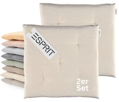 Immagine prodotto di Cuscini da seduta ESPRIT NEEDLESTRIPE Beige 40 x 40 cm - Set da 2