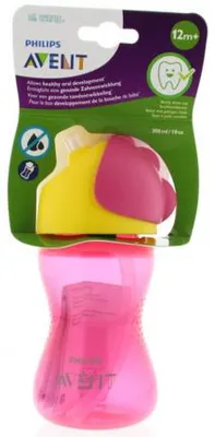 Productafbeelding van Avent Rietjesbeker meisje (300 ml)