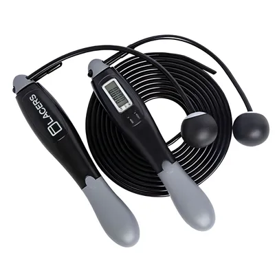 Produktbild von Lacers Petrolline Springseil–Verstellbare Fitness-Springseile für Männer, Frauen & Kinder 275cm Profi-Springseil für Cardio, CrossFit & Boxen-schwarz