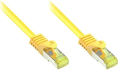 Produktbild von Good Connections Patchkabel m. Cat.7 Rohkabel  gelb 0,25m