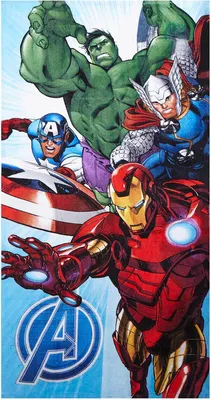 Zdjęcie produktu dla Ręcznik kąpielowy Avengers jasnoniebieski 70x140 cm