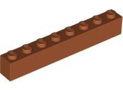 Produktbild von Lego® 250 Stück 3008 Stein Brick 1x8 Part Basic Steine 250 Dunkelorange