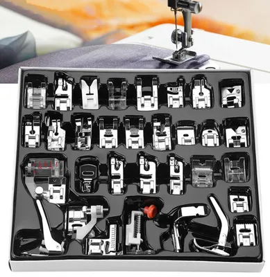 Nähfüße-Set 32-teilig, multifunktional, für Haushaltsnähmaschinen