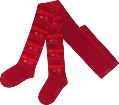 Produktbild von Kinderstrumpfhosen für Mädchen Frangipani Rubin Größe 122-128
