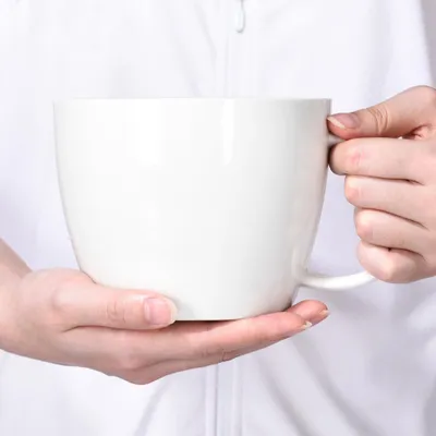 Produktbild von Große Keramische Kaffeetasse für verschiedene Getränke