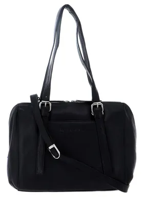 Produktbild von bruno banani Leder Umhängetasche Schultertasche Isidora Shoulderbag Black schwarz
