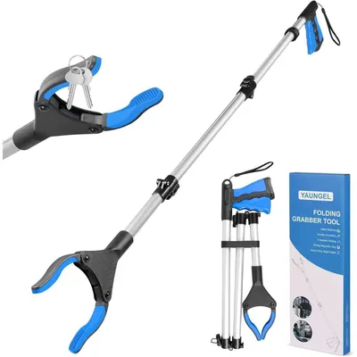 Productafbeelding van Greep met magneet, 91 cm, inklapbaar, 360° draaibaar, blauw