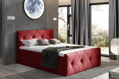 Obrázek produktu pro Postel Box Bed Ložnice Postele Boxspring Postel Textilní design Dvoulůžkový hotel