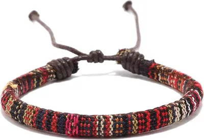 Produktbild von INF Geflochtenes Armband im böhmischen Stil Mehrfarbig