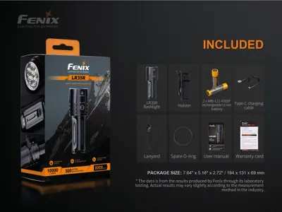 Produktbild von Fenix Taschenlampe LR35 14 cm, 10000 lm