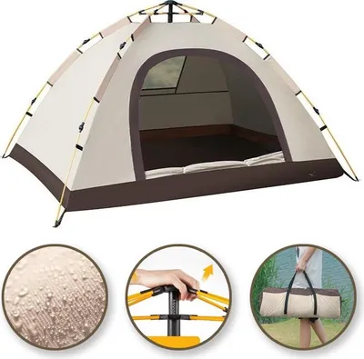 Produktbild von Faltbares Campingzelt für 2-3 Personen 200x140x115 cm BAL12K
