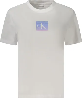 Produktbild von Trendiges Kurzarm-T-Shirt für Damen in Weiß mit Print und Rundhals