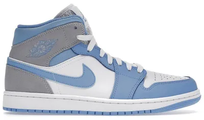Image de Air Jordan 1 Mid University Blue Grey - EU : 46