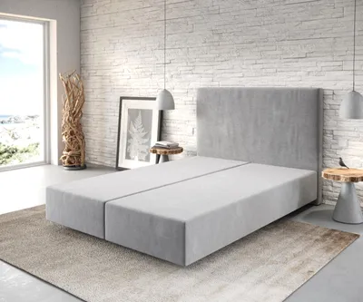 Produktbild von DELIFE Boxspringgestell Dream-Well 140x200 cm Mikrofaser Grau
